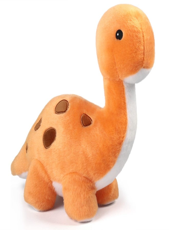 Benben Dinosaur Stuffed Animal, 11.5” Dino Plush Toys, Cute Plushies for Kids, Brachiosaurus, Baby Shower, Easter Decorations, Orange - Image 1